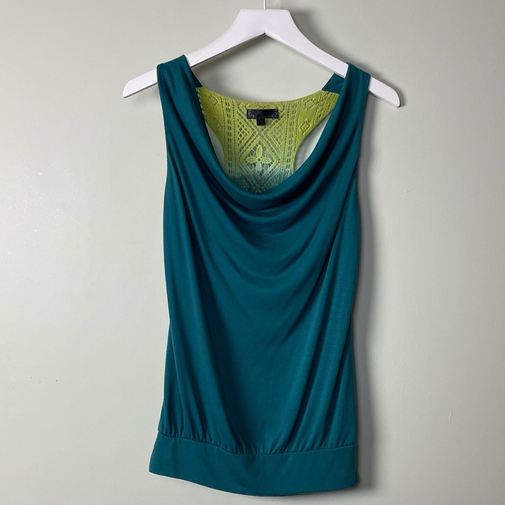 Green and Knit Women’s Tank Top / Size S